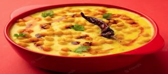 Punjabi style dahi boondi kadhi