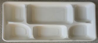 6 Compartment serving plate