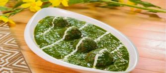 Palak paneer kofta curry